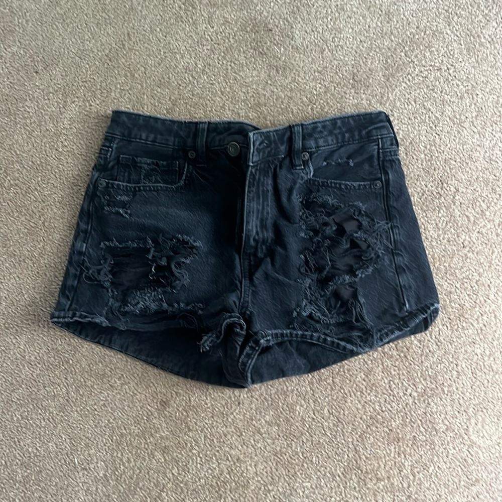 American Eagle Black Jean Shorts